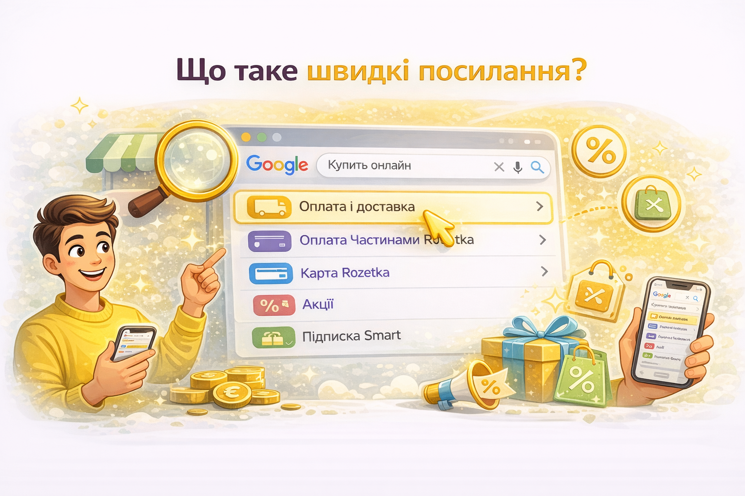 Что такое быстрые ссылки в Google